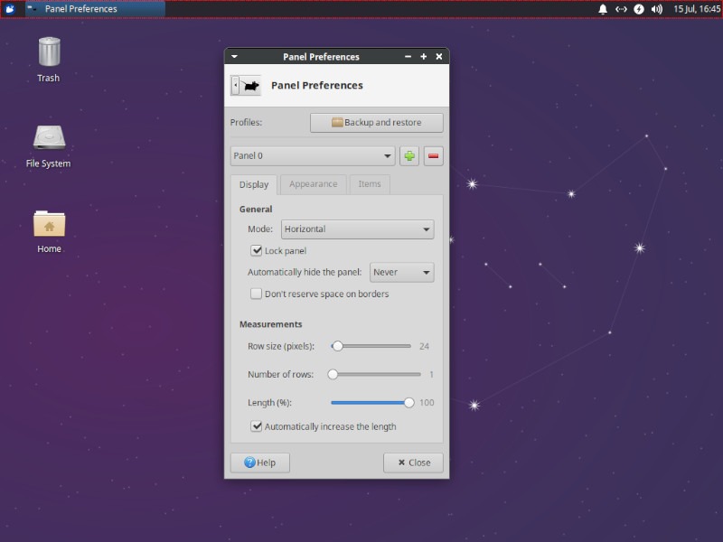 Xfce Xubuntu Panel Customization