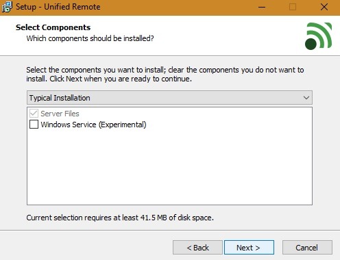Android Mouse Unified Remote Components