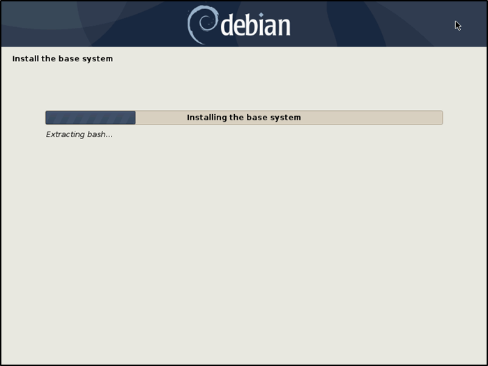 Debian Install Base System