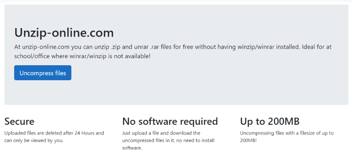 Online Unzippers Unzip