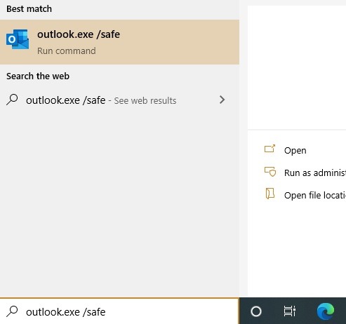 Outlook Issues Outlook In Safe Mode