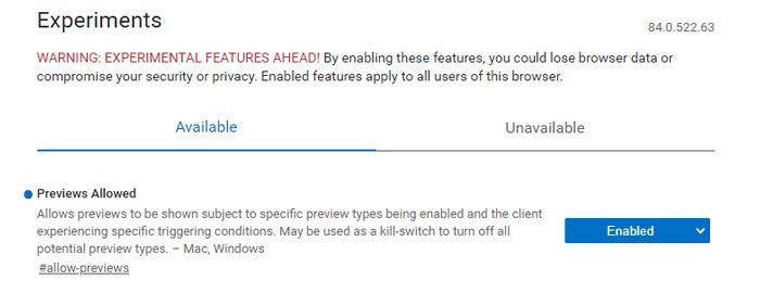 Best Edge Flags Previews Allowed