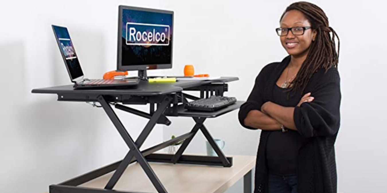 Deal Rocelco Standing Desk Converter Featured2