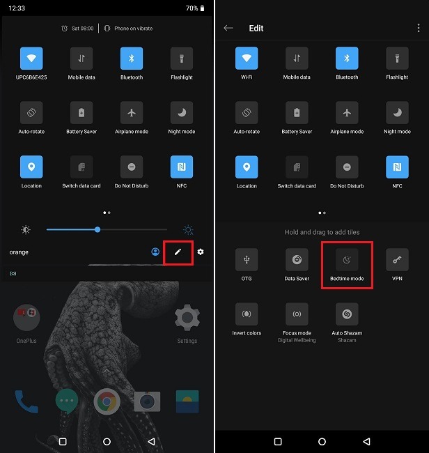 Get Bedtime Mode On Android Add New Toggle