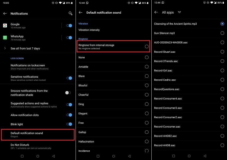 How To Change Notification Sounds Custom Media File
