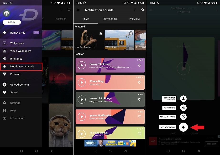 How To Change Notification Sounds Custom Zedge