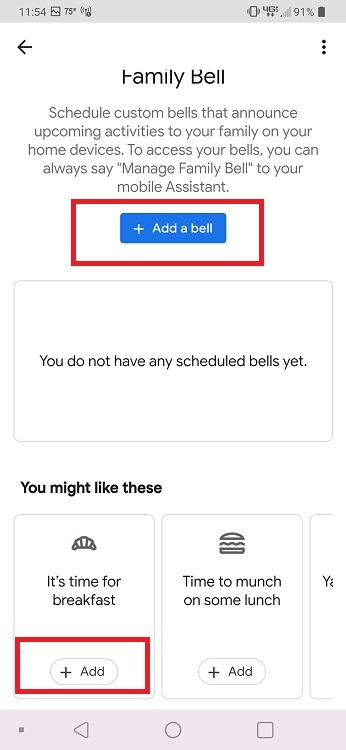 How To Use Google Assistant Family Bell Feature Add Bell