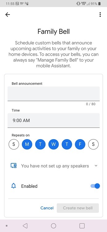 How To Use Google Assistant Family Bell Feature Bell Settings