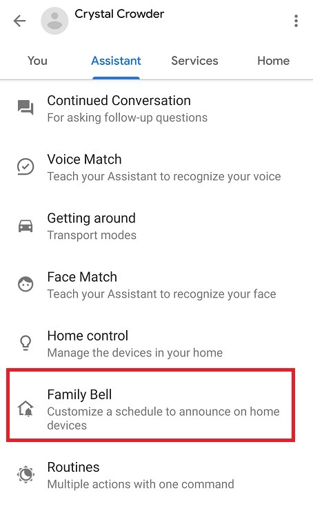 How To Use Google Assistant Family Bell Feature Family Bell