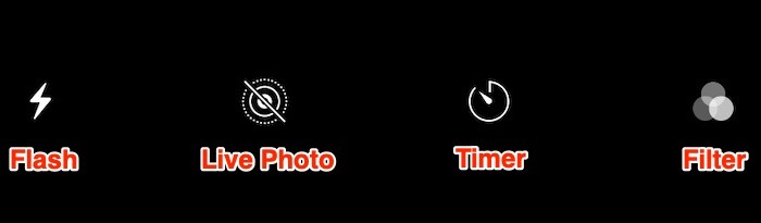 How To Use Iphone Camera Top Row
