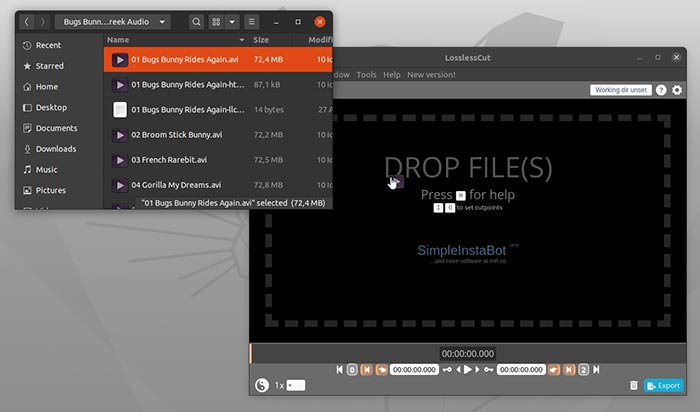 Losslesscut Clip Extraction Drag And Drop Losslesscut Clip Extraction Drag And Drop