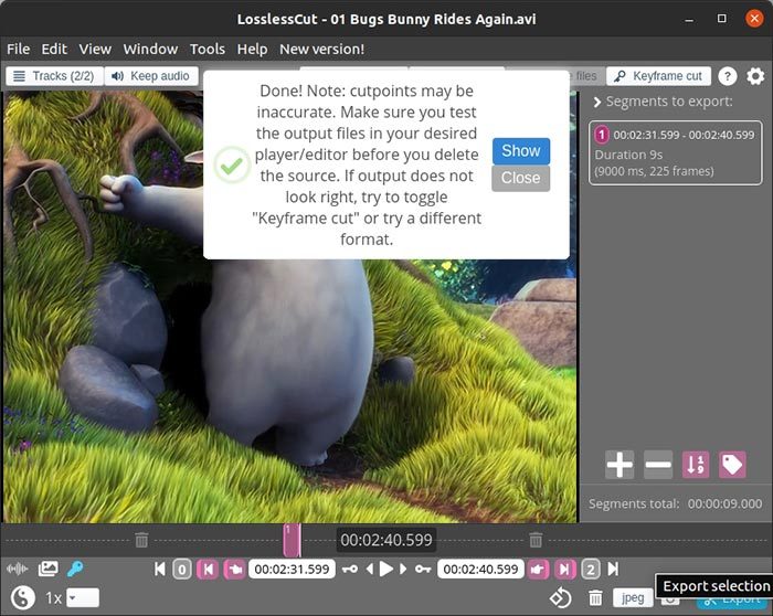 Losslesscut Clip Extraction Export Losslesscut Clip Extraction Export