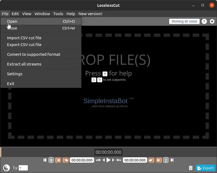 Losslesscut Clip Extraction File Open Losslesscut Clip Extraction File Open