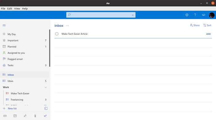 Ms To Do On Linux With Ao Interface Ms To Do On Linux With Ao Interface