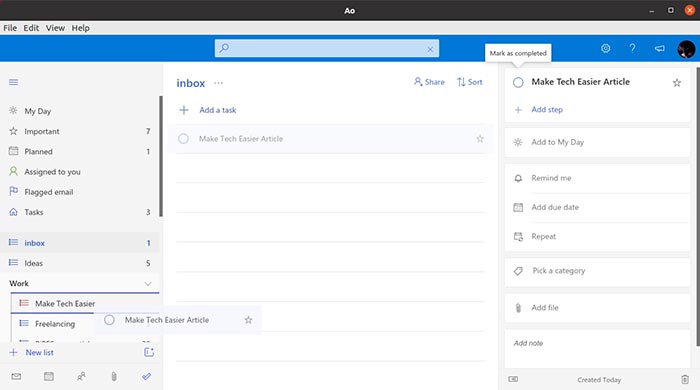 Ms To Do On Linux With Ao Move Task Ms To Do On Linux With Ao Move Task