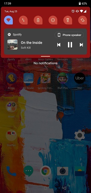 New Media Controls Android 11 Spotify Quick Settings