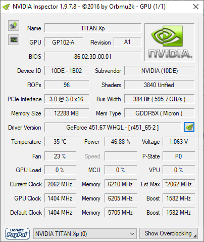 Nvidia Inspector Home