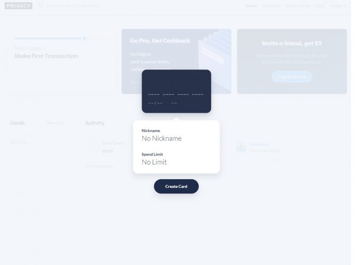 Privacy New Card Privacy New Card