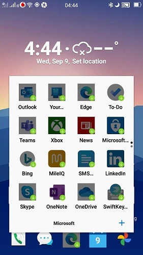 Android Launchers Microsoft