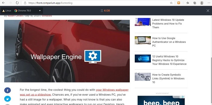 Comparium Live Testing 1