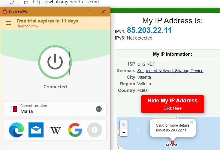 Doublevpn Expressvpn Connected