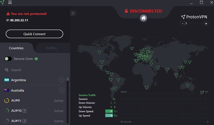 Doublevpn Protonvpn Screen