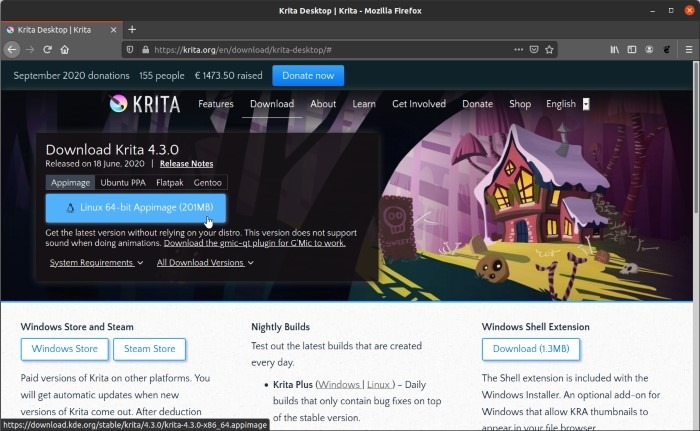 Install Latest Krita In Ubuntu Download Appimage