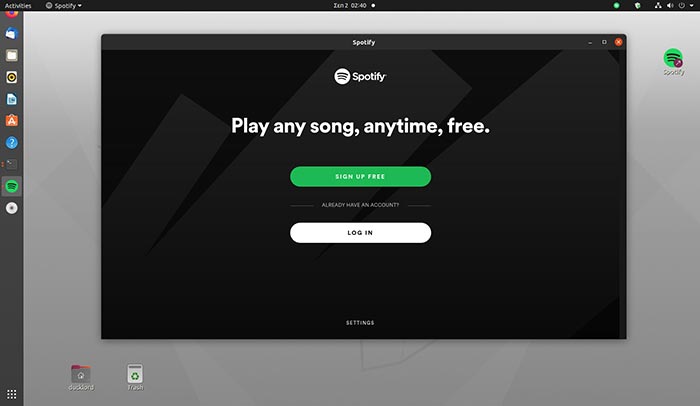 Linux Spotify To Tray Spotify Running With Tray Icon Linux Spotify To Tray Spotify Running With Tray Icon