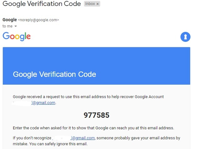 Locked Out Google Reach Email
