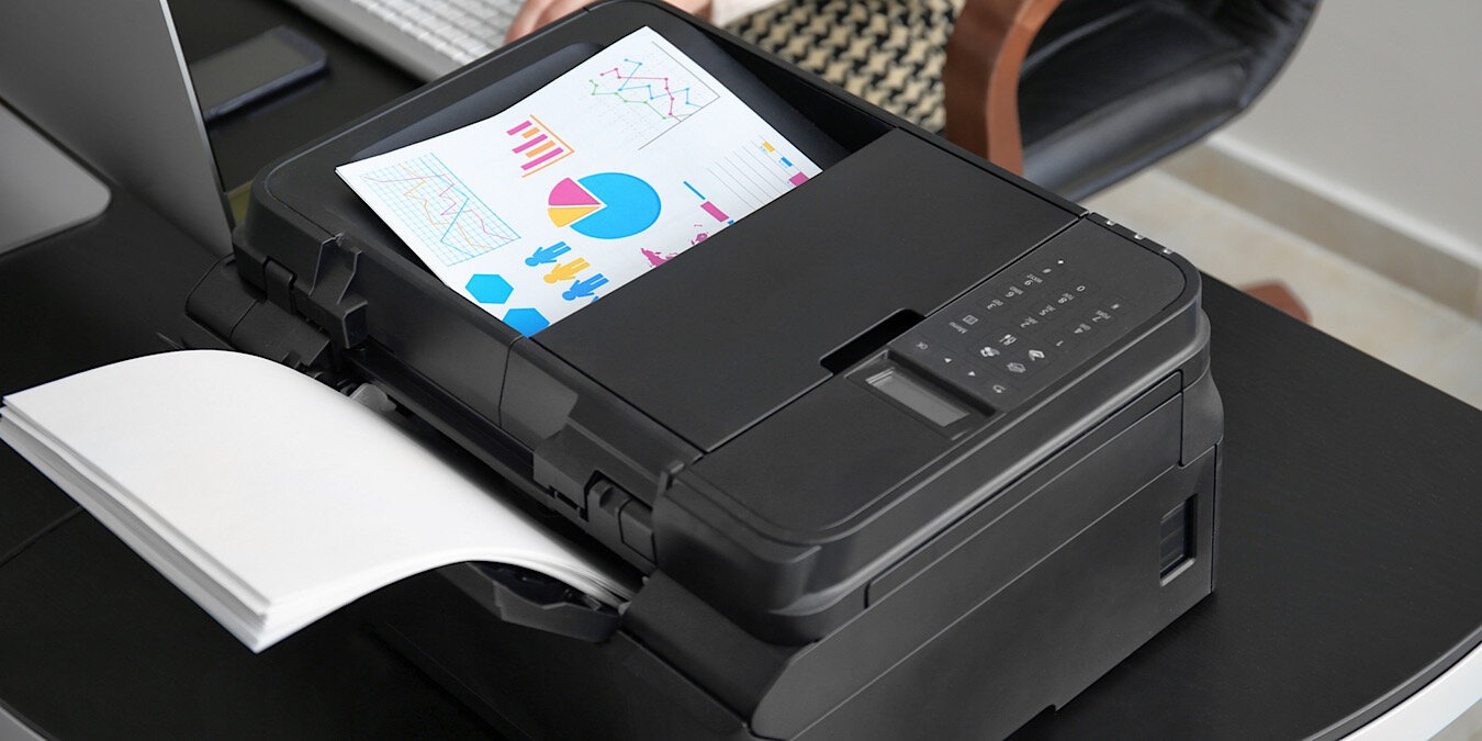 Printing Document In Office, Closeup