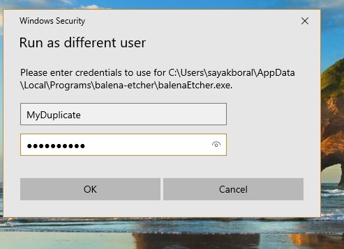 Windows Instances Credentials Different User