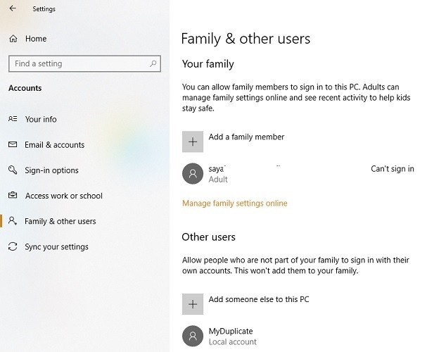 Windows Instances Local Account
