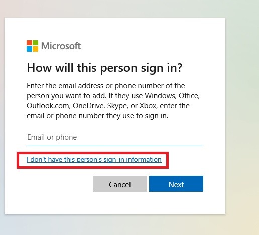 Windows Instances Sign In New Account