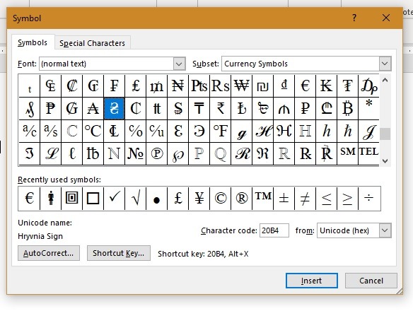 Word Checkmark Symbols Currency