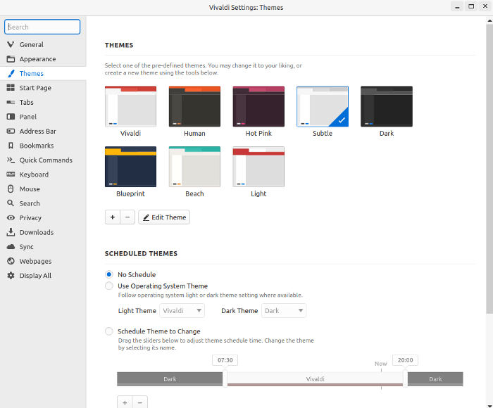 Chrome To Vivaldi Themes