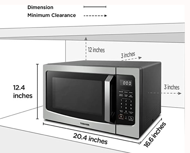 Deal Toshiba Smart Microwave Dimensions