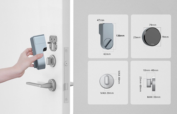Deal Victure Smart Lock Dimensions