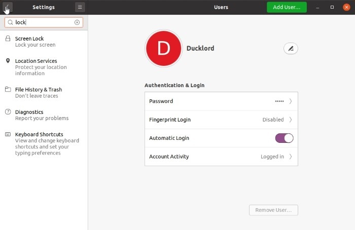 Disable Ubuntu Lock Screen Search For Lock Disable Ubuntu Lock Screen Search For Lock