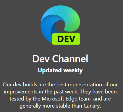 Edge Browser Types Dev