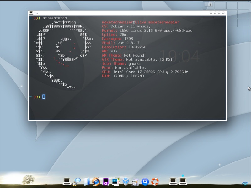 Enlightenment Screenfetch