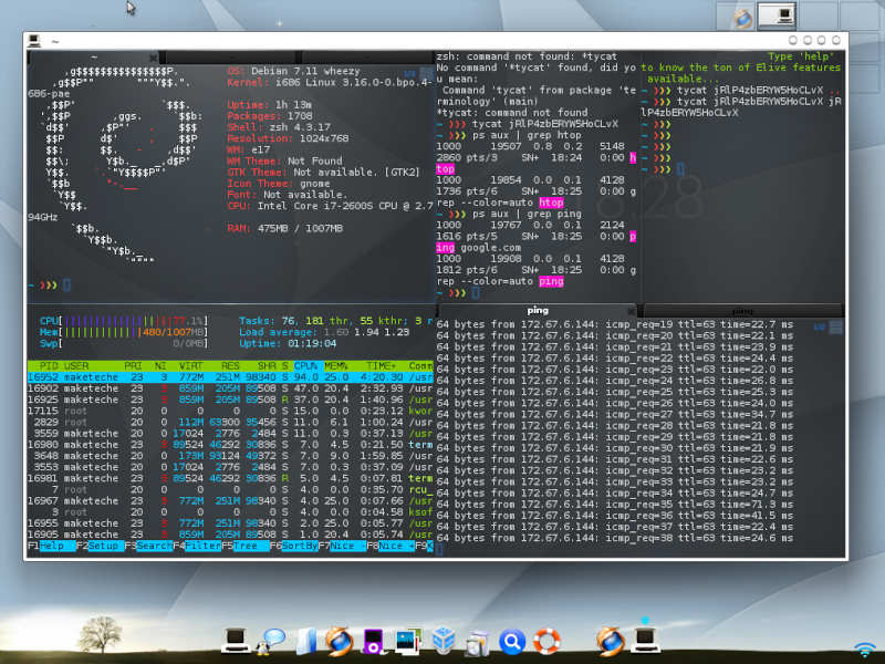 Enlightenment Terminology Tabs Tiles