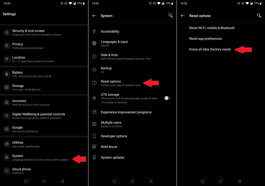 Fix Apps Not Responding Factory Reset