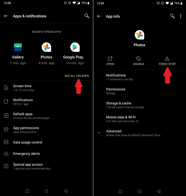 Fix Apps Not Responding Force Stop