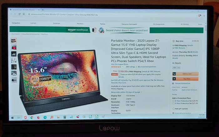 Lepow Z1 Gamut Monitor Review Picture Lepow Z1 Gamut Monitor Review Picture