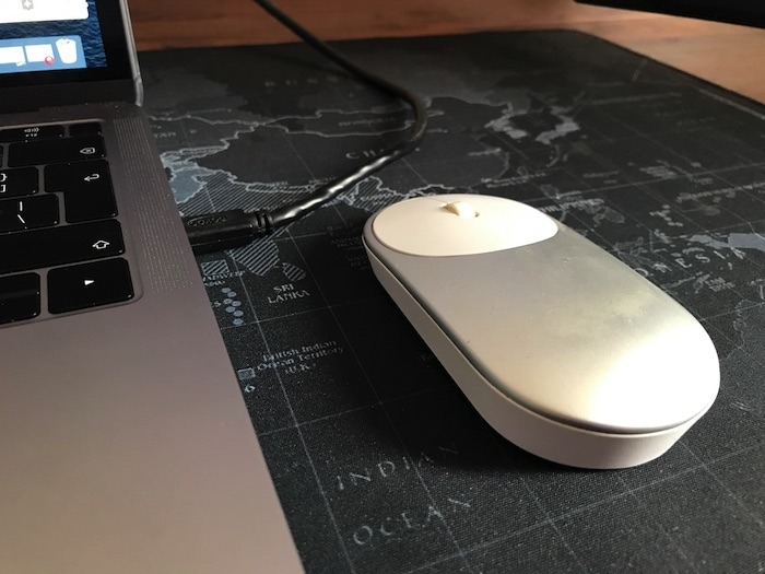If you attach an external monitor to your MacBook, then the cable can get in the way of your mouse.