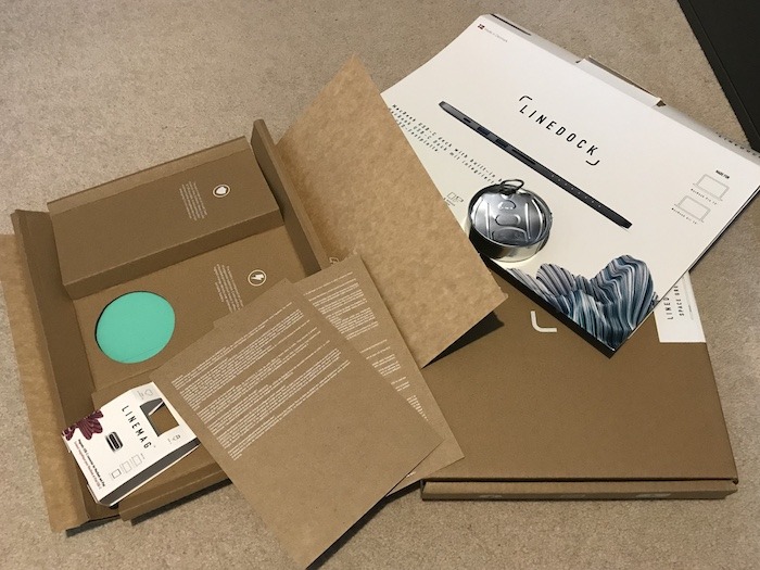 The Linedock has lots of packaging - and it's you can recycle it all! 