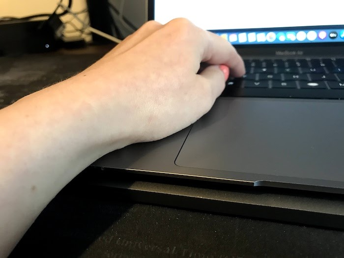 The Linedock can noticeable change your wrist elevation.