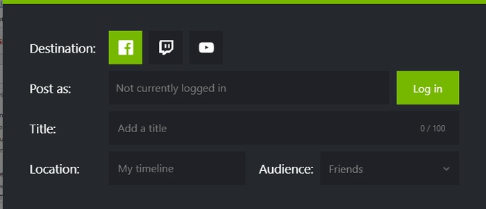Nvidia Share Shadowplay Tutorial Broadcast
