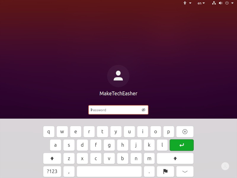 On Screen Keyboard Linux Lock Screen