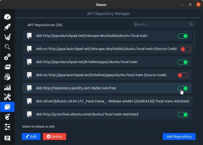 Optimize Linux With Stacer Apt Repositories